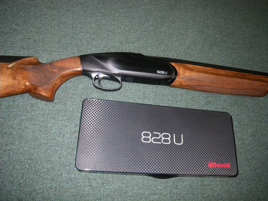 Benelli 828U Shotgun Anodized/Wood 12ga 26" NEW-img-1