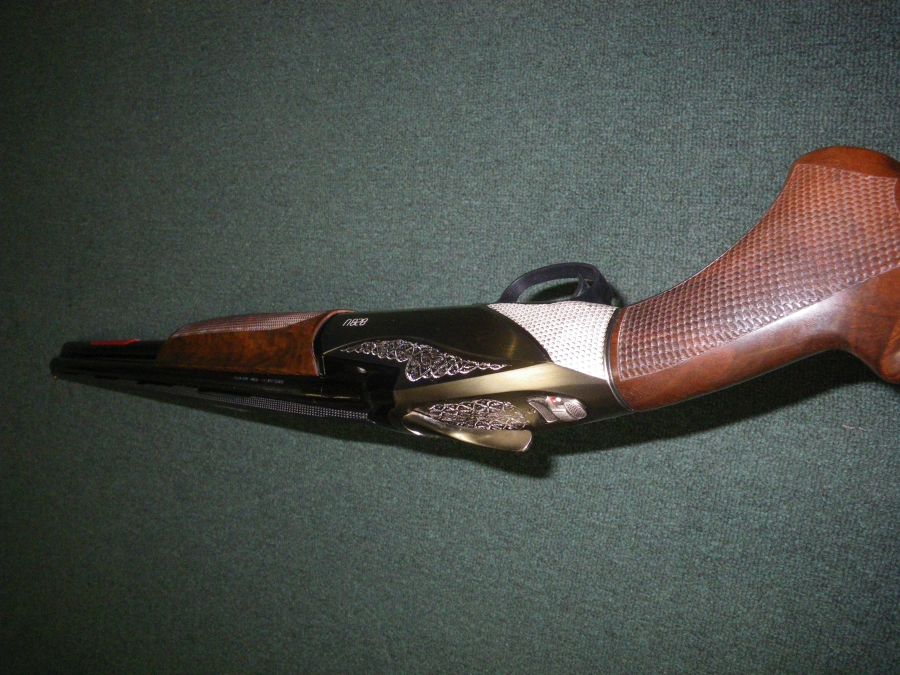 Benelli 828U Shotgun Nickel/Wood 12ga 28" NEW-img-4