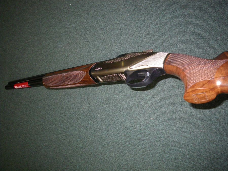 Benelli 828U Shotgun Nickel/Wood 12ga 28" NEW-img-5