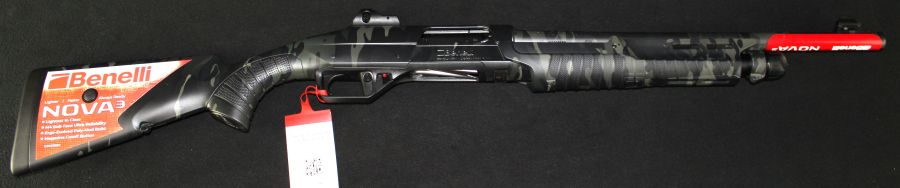 Benelli Nova 3 Tactical 12ga Multicam Black 18.5” NEW 3" 21505B-img-1