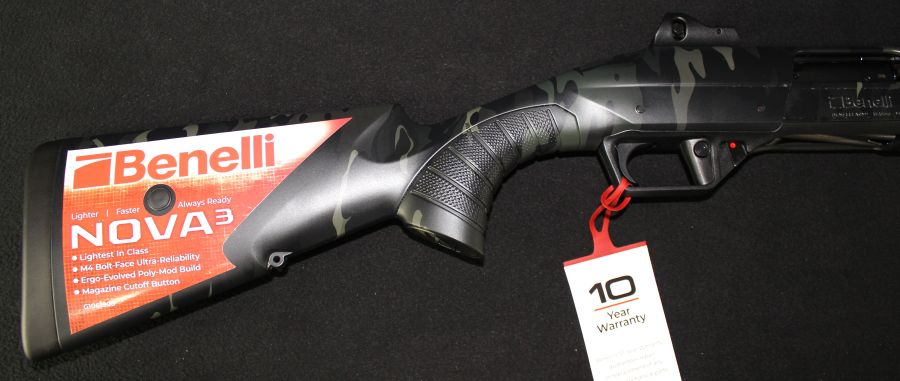 Benelli Nova 3 Tactical 12ga Multicam Black 18.5” NEW 3" 21505B-img-5