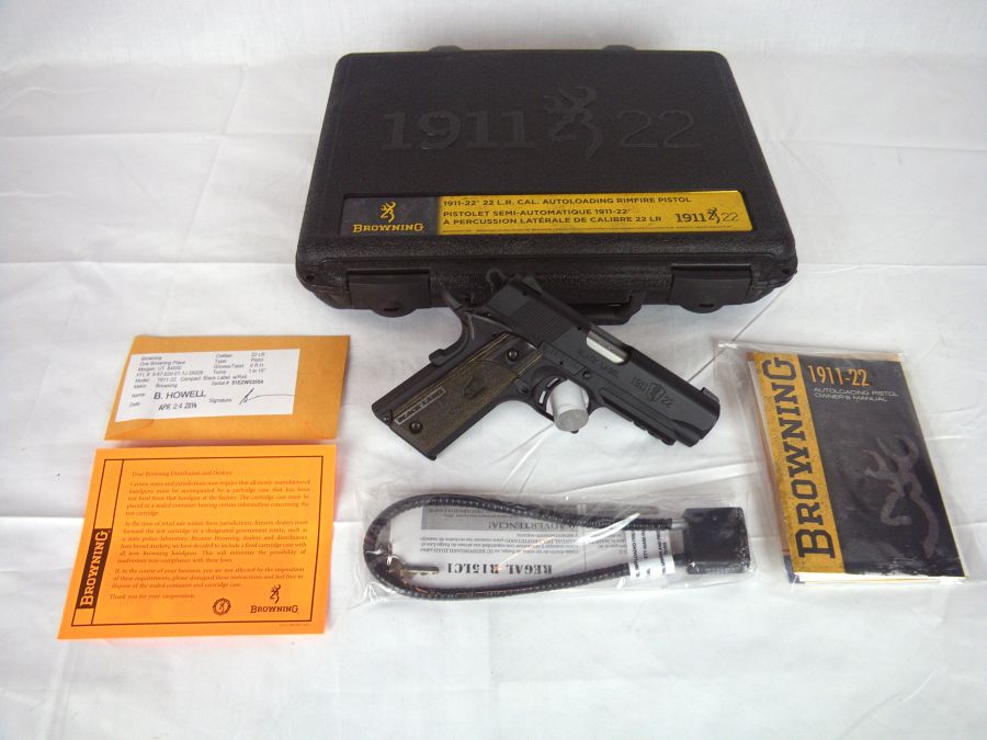 Browning 1911-22 Black Label W/Rail 22lr 3-5/8"NEW-img-0