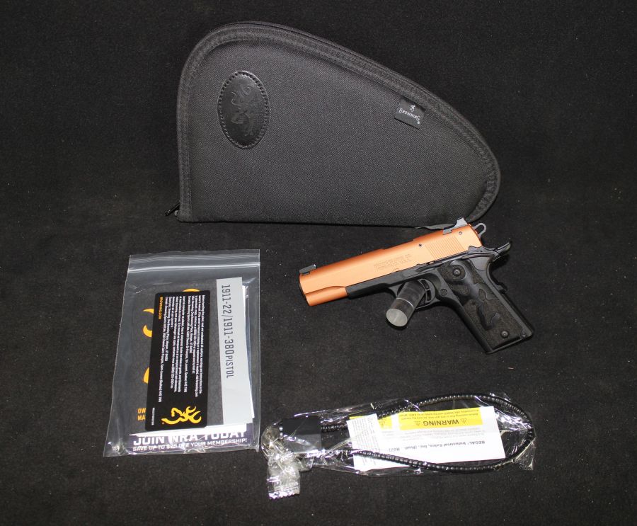 Browning 1911-22 Black Label Copper 22lr 4.25” NEW 051895490-img-0