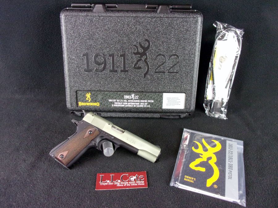 Browning 1911-22 Matte Gray 22lr 4.25" NEW 051879490-img-0