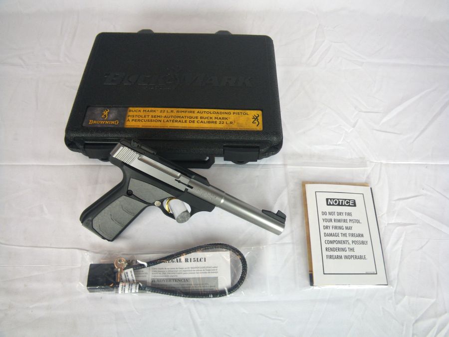 Browning Buckmark Camper Stainless UFX 22lr 5.5"-img-0