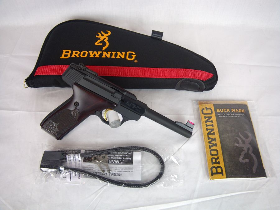 Browning Buckmark Challenge Rosewood 22lr 5.5" NEW-img-0