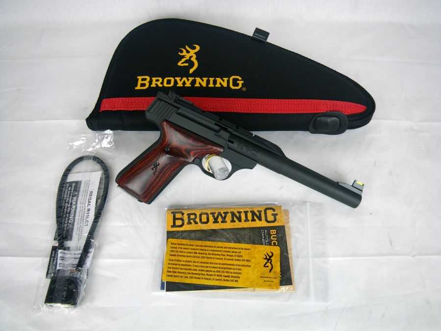 Browning Buckmark Hunter Matte/Lam 22lr 7.25" NEW-img-0