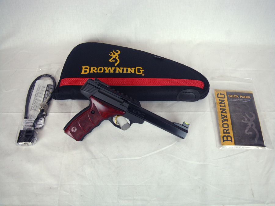 Browning Buckmark Plus UDX Rosewood 22lr 5.5" NEW-img-0