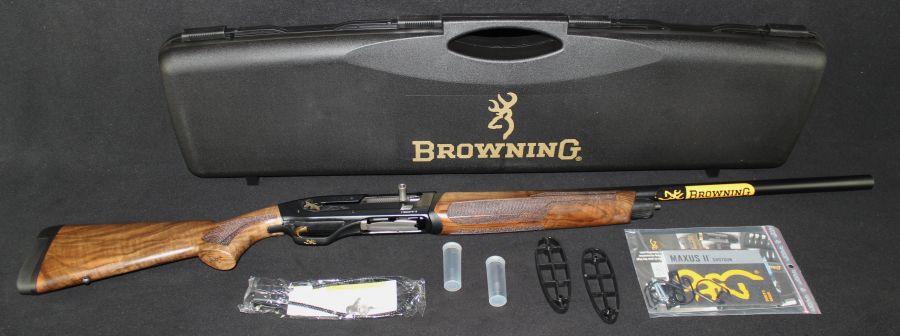 Browning Maxus II Black Gold 12ga 28” NEW Turkish Walnut 3" 011780204-img-0