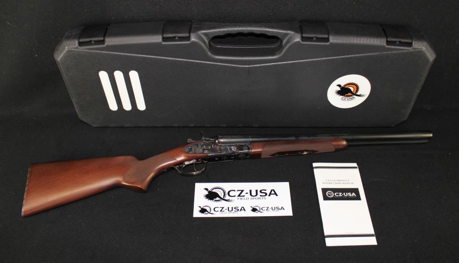 CZ Hammer Coach 12ga 20” Turkish Walnut/Case Hardened NEW 06130-img-0