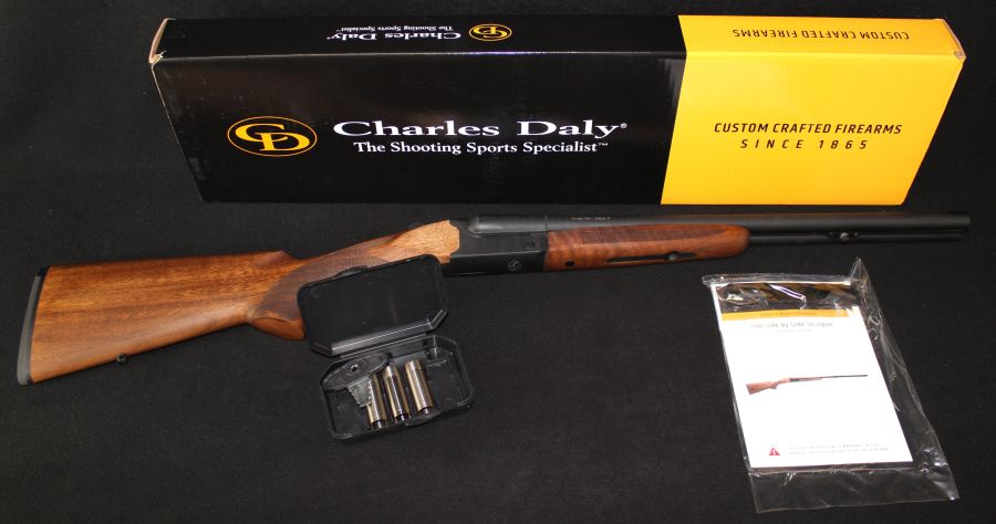 Charles Daly 500 SXS Coach 20ga Walnut/Blued 20” NEW 3" 930.391-img-0