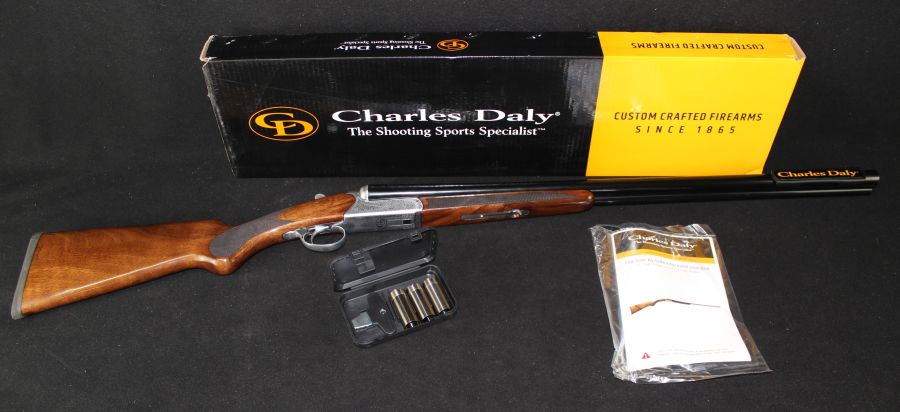 Charles Daly 500 Engraved 12ga 28" Walnut NEW 3" 930.339-img-0