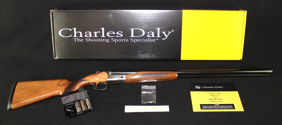 Charles Daly 512 SXS 12ga Walnut 28” NEW 3" 930.091-img-0
