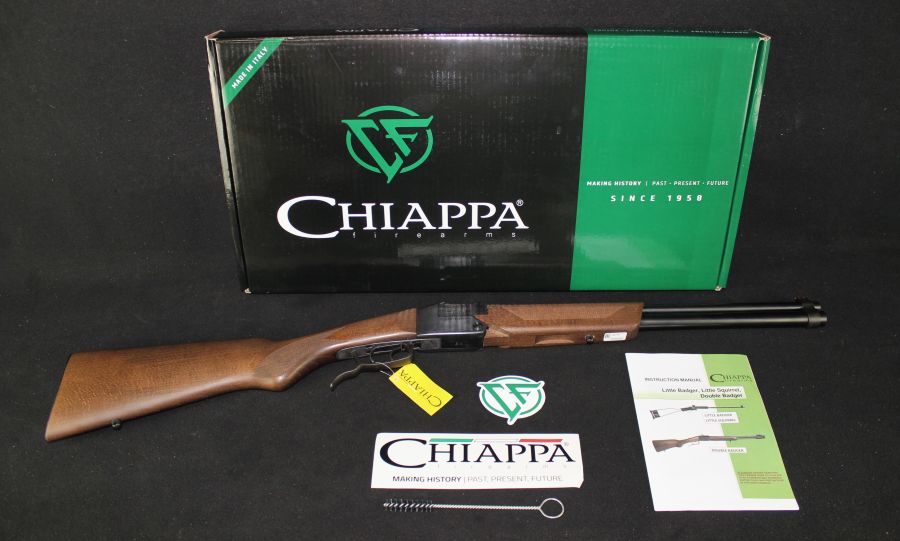 Chiappa Double Badger Folding 20 Ga/22lr 19” Wood NEW 500.190-img-0