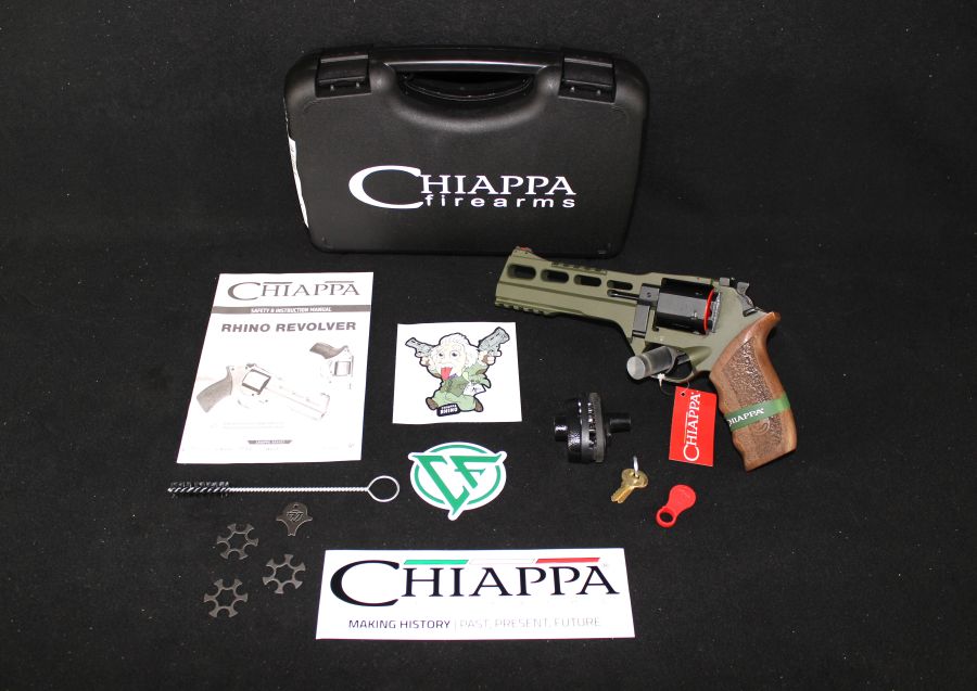 Chiappa Rhino Revolver 60DS Hunter SAR 357 Mag 6” OD Green NEW CF340.282-img-0
