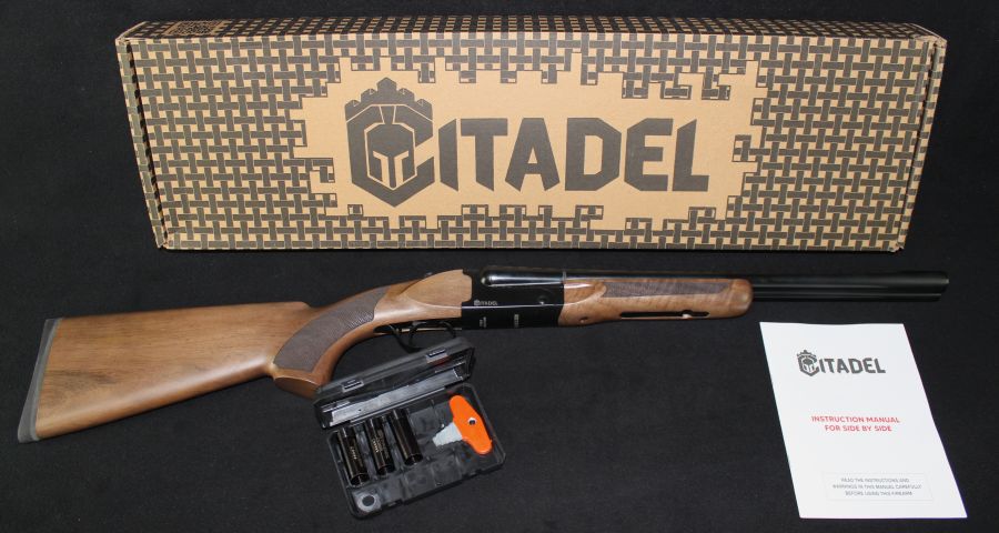 Citadel Boss Coach SXS 20ga 18.5” Blued/Walnut NEW 3" CITSBS2018-img-0