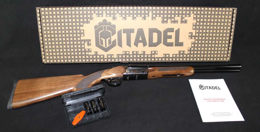 Citadel Boss Coach 20ga Walnut 18.5” Case Hardened NEW 3" CITSBS2018HT-img-0