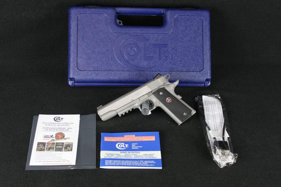 Colt Delta Elite MKIV Rail Gun 10mm Stainless 5" NEW O2020RG-img-0