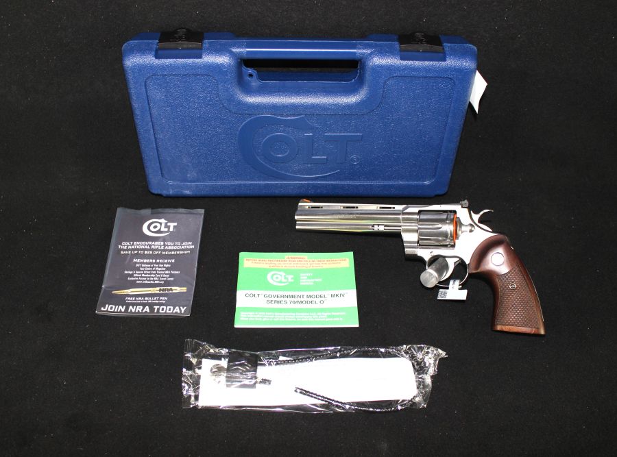 Colt python 357 magnum 6 stainless walnut new sp6wts revolvers at