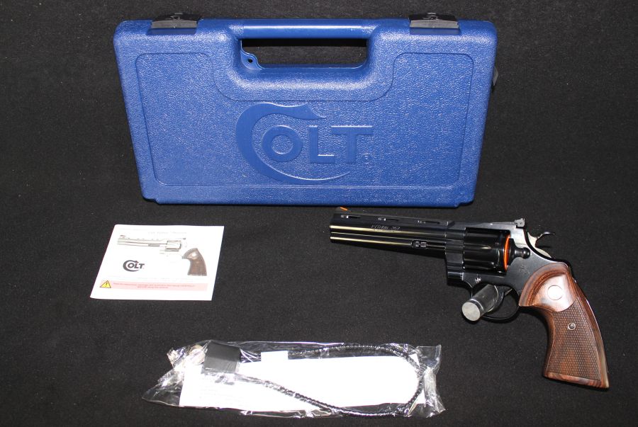 Colt Python 357mag 6” Blued/Wood NEW Revolver BP6WTS-img-0