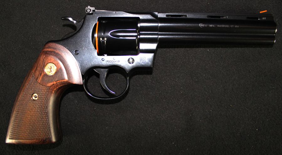 Colt Python 357mag 6” Blued/Wood NEW Revolver BP6WTS-img-1