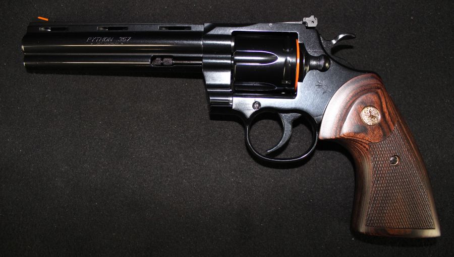 Colt Python 357mag 6” Blued/Wood NEW Revolver BP6WTS-img-2