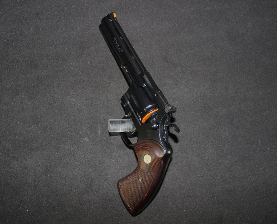 Colt Python 357mag 6” Blued/Wood NEW Revolver BP6WTS-img-5