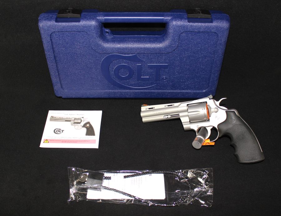 Colt Matte Python 357 Magnum 4.25” Matte Stainless NEW PYTHON-SM4RTS ...