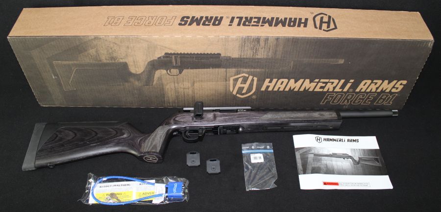 Hammerli Force B1 22lr Wood Threaded 16” NEW Gray 580030-img-0