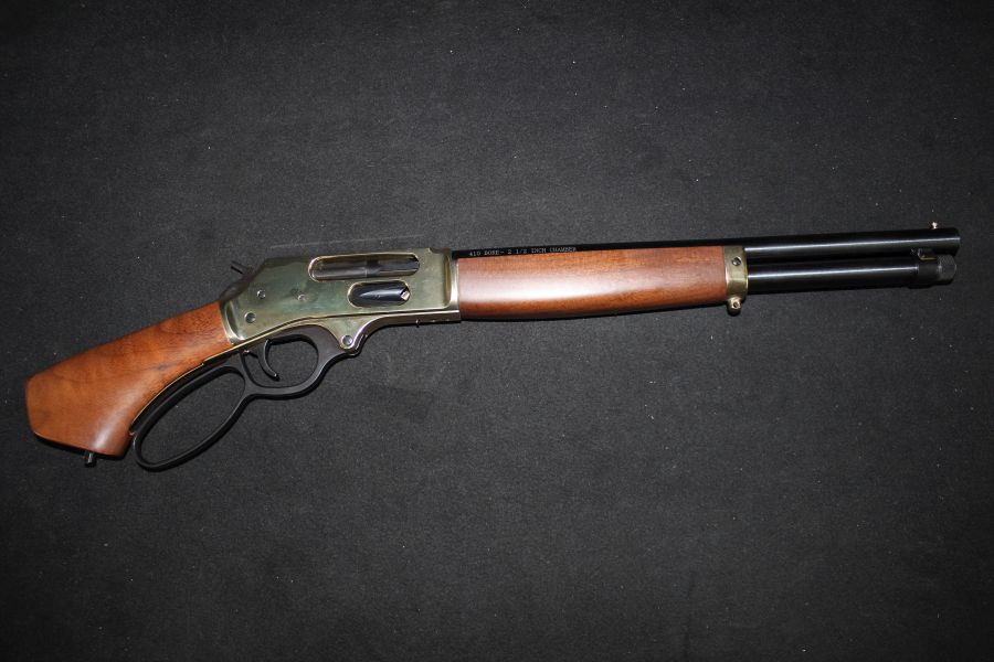 Henry Axe Lever 410 Shotgun 15.14" Brass/Wood 2.5" NEW H018BAH-410-img-1