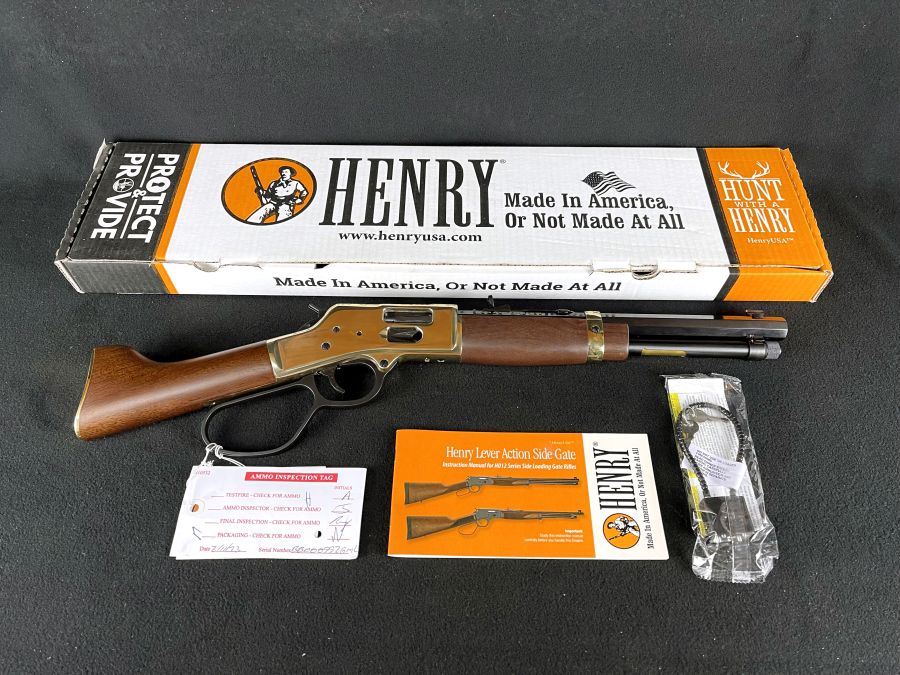 Henry Mare's Leg Side Gate Brass 45 Colt 12.9" Octagon NEW H006GCML-img-0