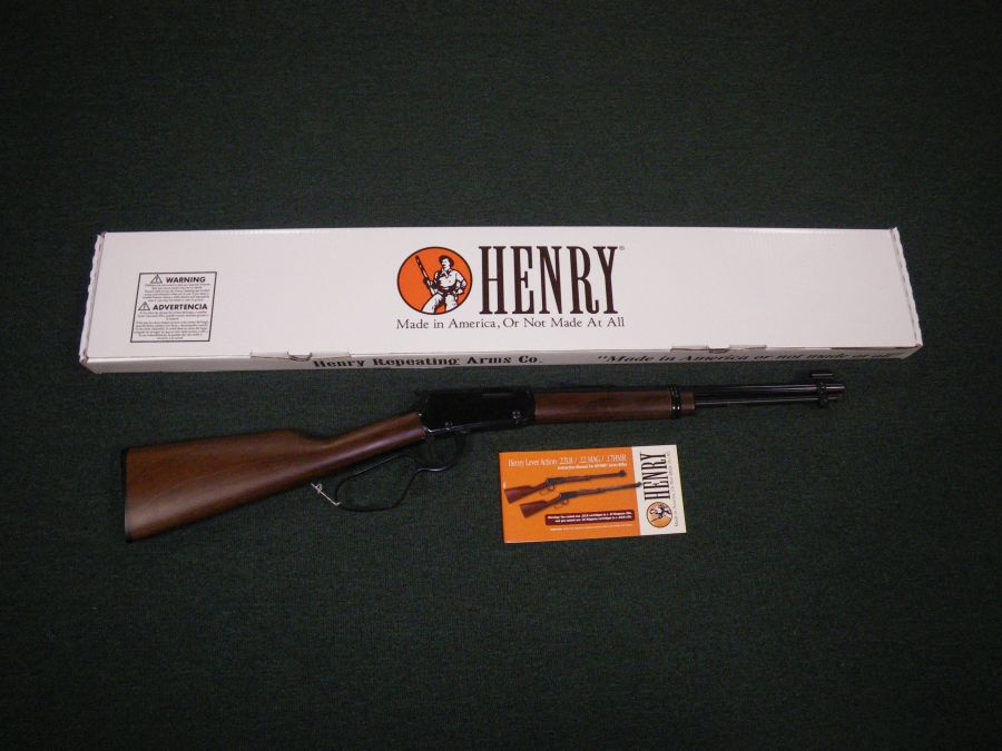 Henry Lever Carbine Large Loop 22lr 16" New #H001L-img-0