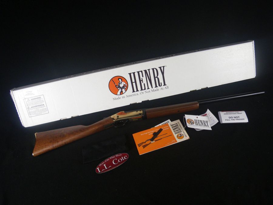 Henry Single Shot Shotgun Brass 20ga 26" NEW 3"-img-0