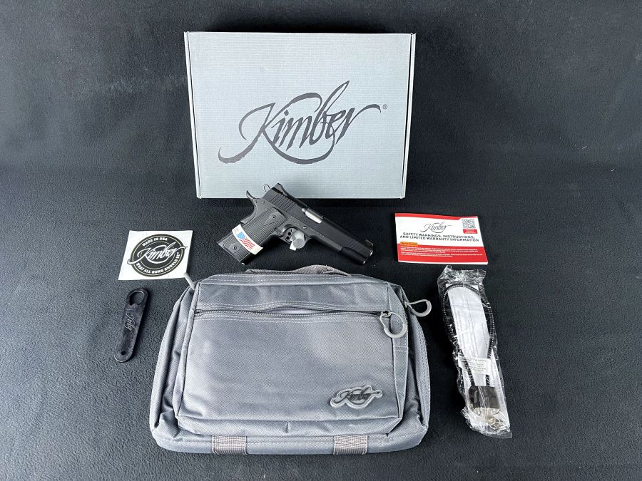 Kimber Custom LW Liberty (ANKA Grips) 1911 45ACP 5" Black NEW 3000500-img-0