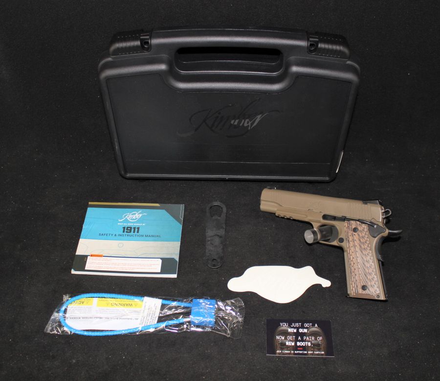 Kimber Desert Warrior 45acp 5.25” Tan NEW 3000236-img-0