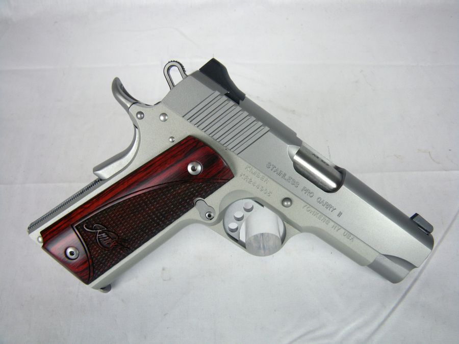 Kimber Stainless Pro Carry II 45ACP 4" Rsewood NEW-img-1
