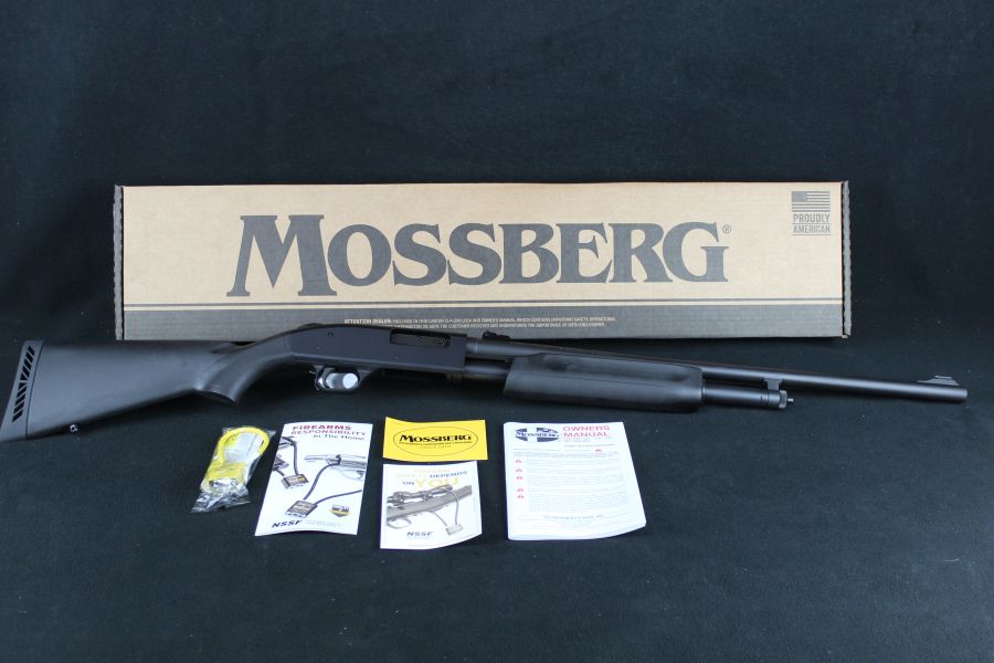 Mossberg 500 Slugster 20ga 24" Rifled Barrel NEW Matte Black 3" 56435-img-0