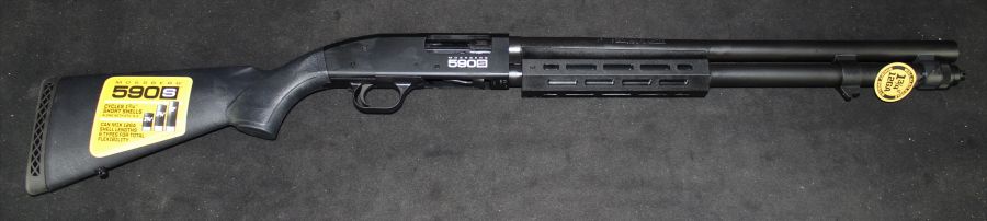 Mossberg 590S Optic-Ready 12ga 20.75” Matte Black NEW 3" 51604-img-1