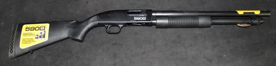 Mossberg 590S Optic-Ready 12ga 18.5” Matte Black NEW 3" 51605-img-1