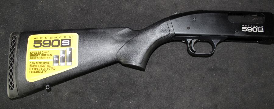 Mossberg 590S Optic-Ready 12ga 18.5” Matte Black NEW 3" 51605-img-5