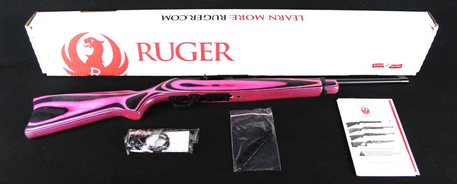 Ruger 10/22 Carbine 22lr Pink Laminate 18.5” NEW 1222-img-0
