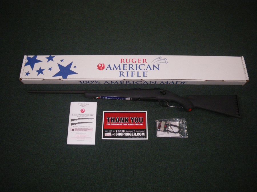 Ruger American Left Hand Black/Syn 308 Win 22"-img-0