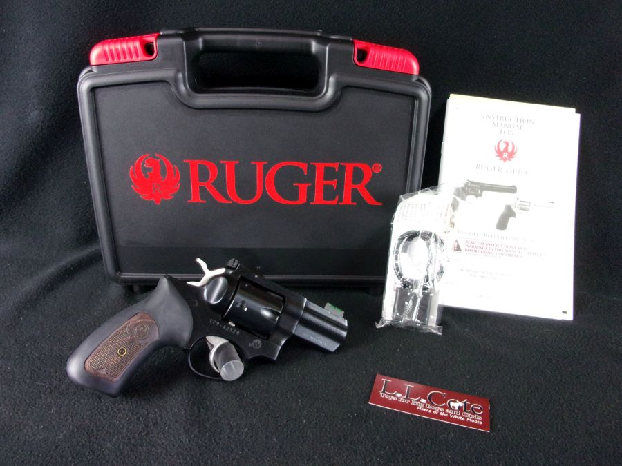 Ruger GP100 357 mag 2.5" NEW Blued Wood Rubber 01790-img-0