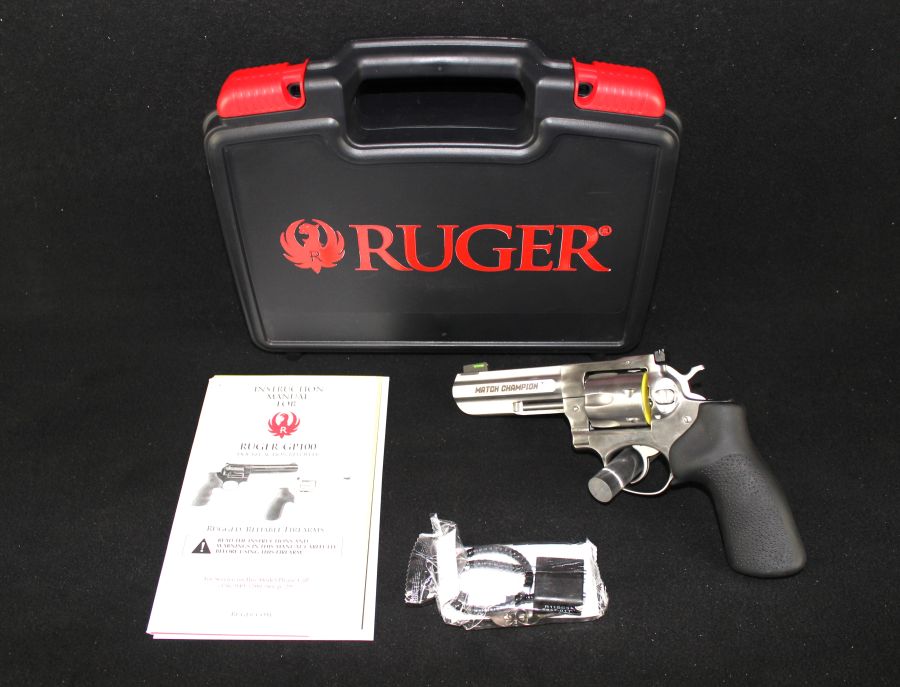 Ruger GP100 Match Champion 357 Magnum 4.2” Satin Stainless NEW 01786-img-0