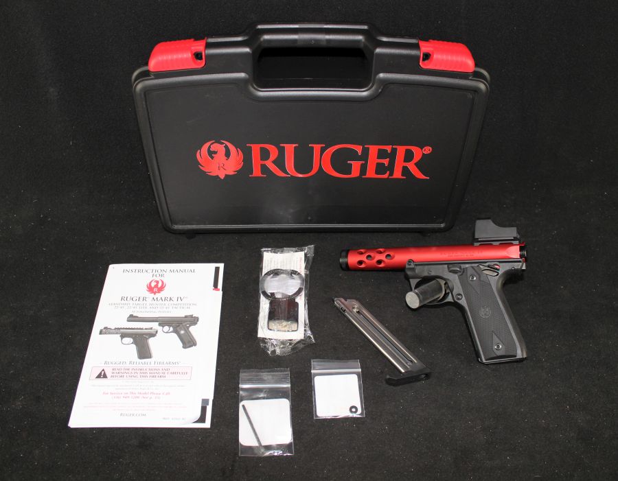 Ruger MK IV Lite 22/45 22lr Red Dot 4.4” Threaded NEW 43946-img-0