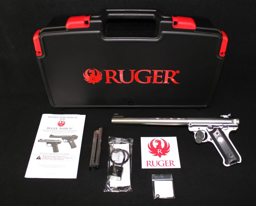 Ruger Mark IV Target Stainless 22lr 10” NEW 40174-img-0