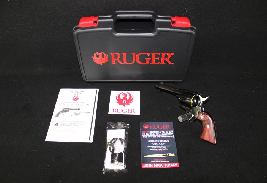 Ruger Vaquero 45 Colt 4.62” Blued/Wood NEW 05102-img-0