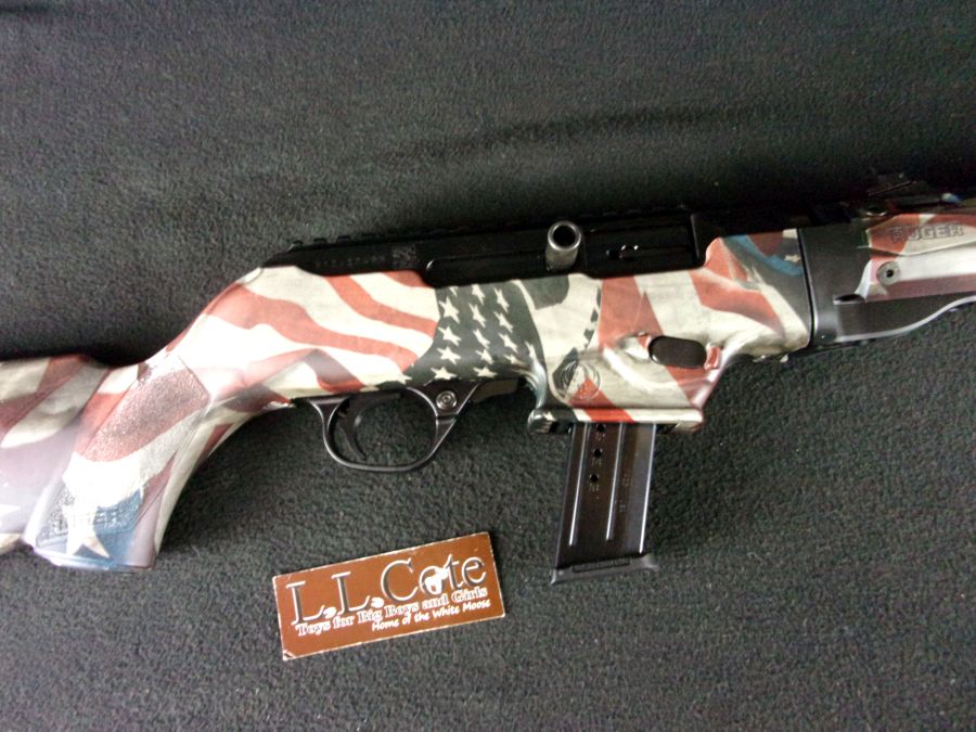 Ruger PC Carbine American Flag Camo 9mm 16.12" NEW 19121-img-1