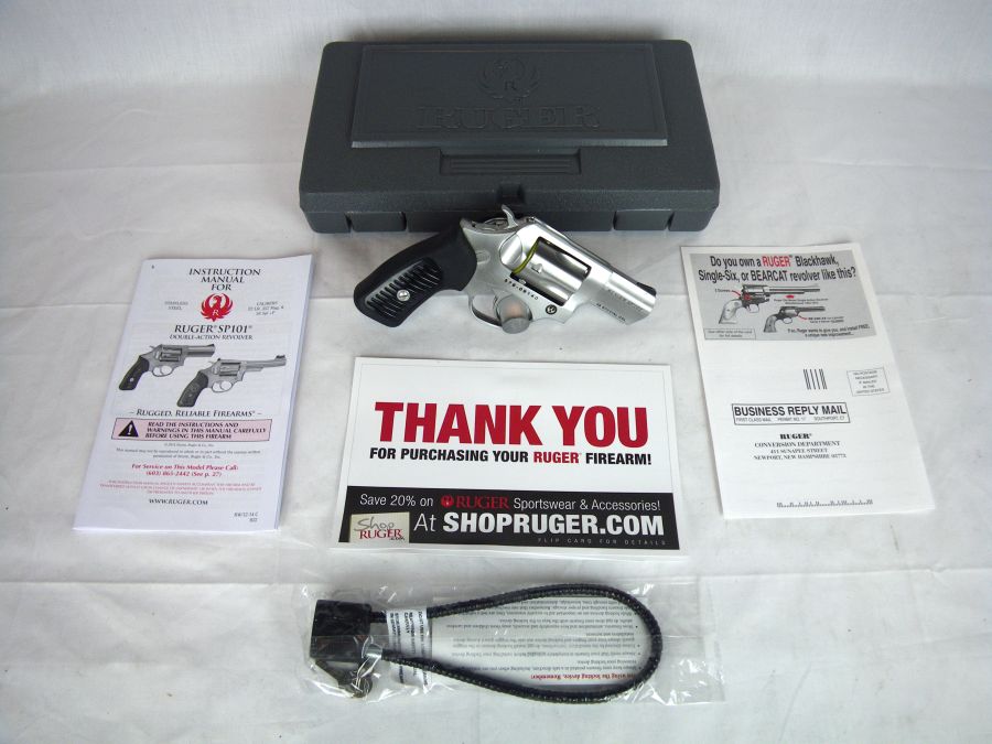 Ruger SP101 38 Spl +P 2.25" NEW Stainless #5737-img-0
