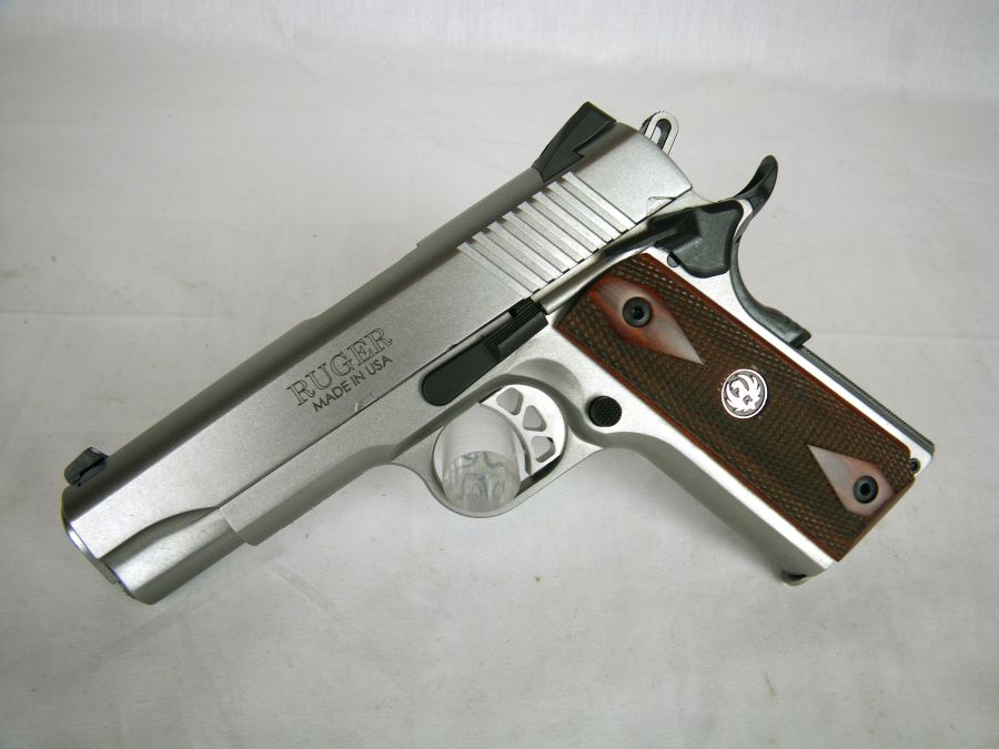 Ruger SR1911 45ACP 4.25" Stainless/Wood NEW #6702-img-2